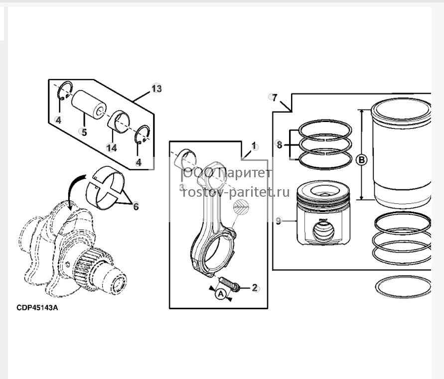 CONNECTING ROD AND PISTON-CYLINDER LINER KIT 